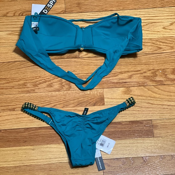 Despi Swim Despi Swimwear Menthol Sea Blue Brazilian Bikini Set